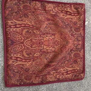 Ralph Lauren Burgundy and Gold Paisley Fabric